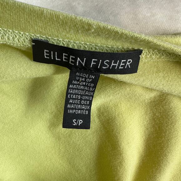 Eileen Fisher Oversized Small Yellow Tencel Blend Crewneck Sweater Sweatshirt - Picture 5 of 7